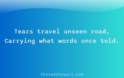 Painful Hindi poetry about tears and emotions