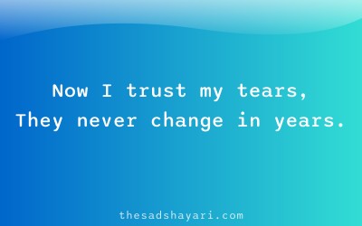 Trust toot gaya Hindi shayari about trusting tears