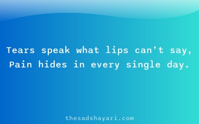 Gujarati sad shayari in Hindi about silent tears