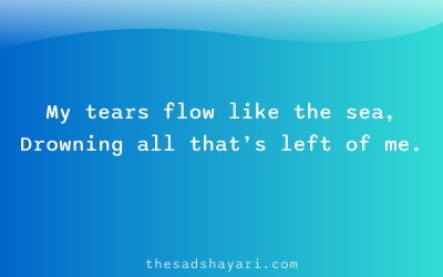Gujarati sad shayari about tears and pain