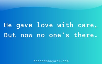 Sad shayari for boys about loneliness after love