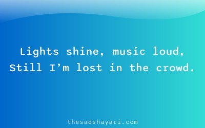 Heart touching new year sad shayari 2025 about loneliness