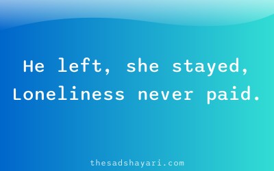 Sad waiting shayari about lonely love