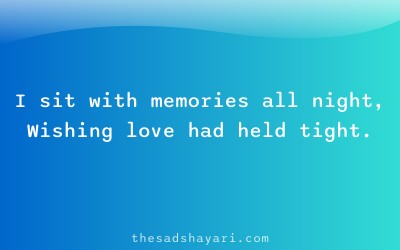 Heart touching sad shayari about memories