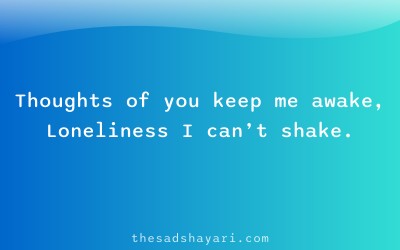 Alone sad shayari in Hindi about sleepless nights