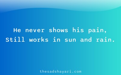 Father emotional Hindi shayari about struggle