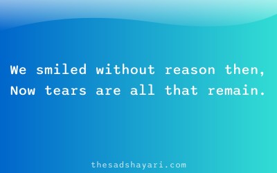 Sad Hindi shayari about happiness turned to pain