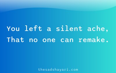 Heart touching not coming back shayari about emptiness