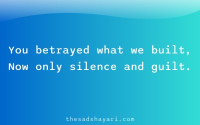 Sad friendship bewafa shayari about betrayal