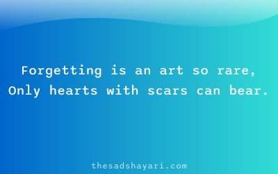 Sad bhuli jao shayari about art of forgetting