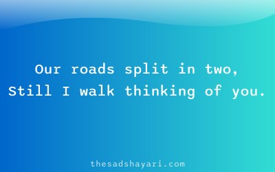 Friendship emotional shayari about separation