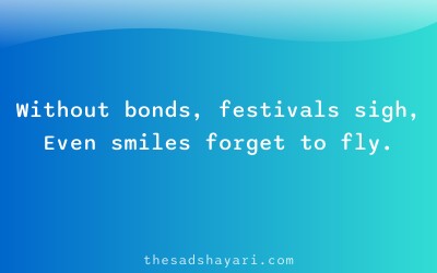Festival shayari about missing relationships