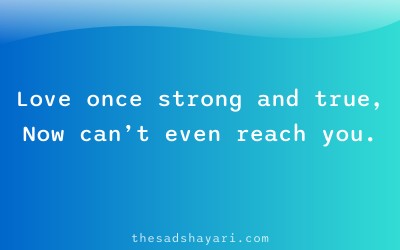 Ignore shayari about blocked communication in love