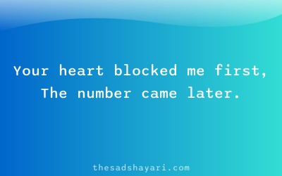 Ignore block shayari in Hindi about emotional distance