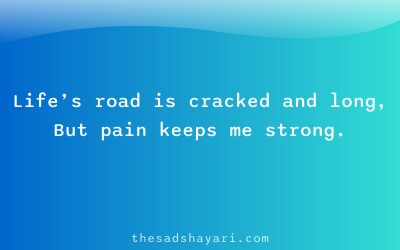 Sad Hindi shayari about struggling life