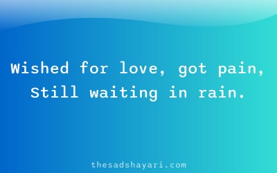Birthday shayari about broken wish and pain