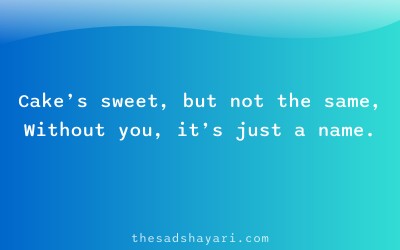 Sad Hindi shayari about birthday without love