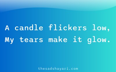 Night sad shayari about candle and hope