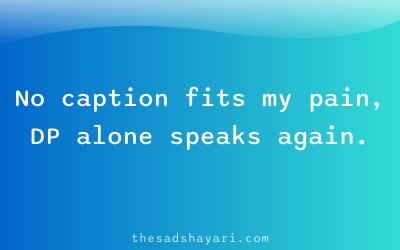 Sad DP quote shayari without caption