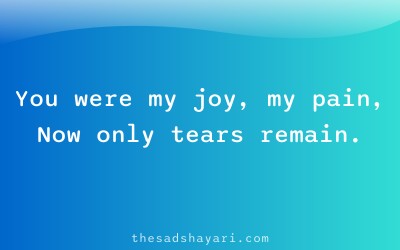 Heart touching shayari about love and pain