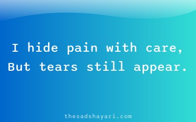 Dil tutyu shayari about hidden pain