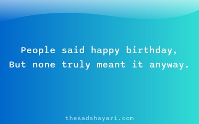 Sad Hindi shayari about hollow wishes