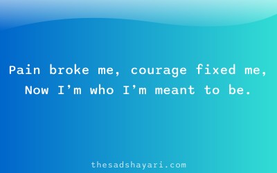 Motivational shayari about courage and strength