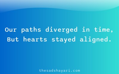 Long distance shayari about separated paths
