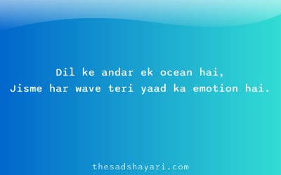Hinglish shayari about deep emotional pain