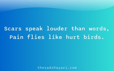 Painful Hindi poetry about scars and hurt