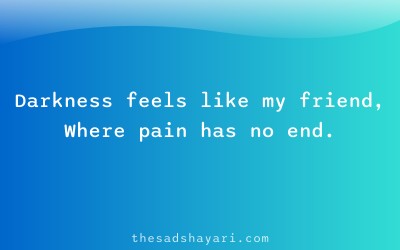 Sad night shayari in Hindi about darkness