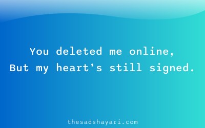 Ignore block shayari about deleted connection