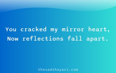 Emotional Hindi shayari about broken respect