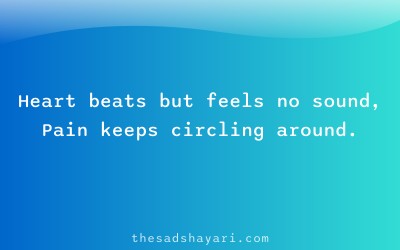 Sad Hindi poetry about silent heartbreak