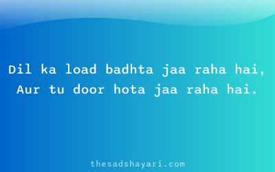 Hinglish sad shayari about emotional pain