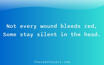 Sad shayari about silent emotional pain