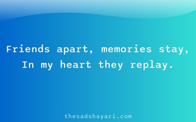 Dost door thai gaya shayari about memories