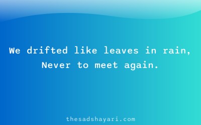 Sad shayari about lost connection