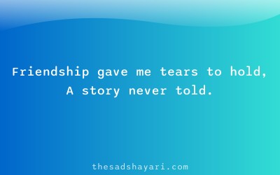 Dard bhari friendship bewafa shayari in Hindi