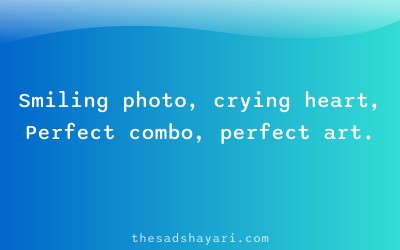 Sad DP quote shayari about emotional duality