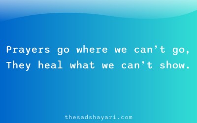 Prayer dua shayari about healing unseen wounds