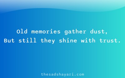Sad Hindi shayari about timeless memories