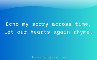 Maafi shayari Hindi about echo of apology