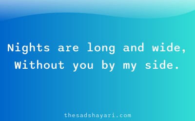 Heart touching shayari about lonely nights