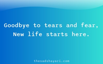 After breakup motivational Hindi shayari about new life
