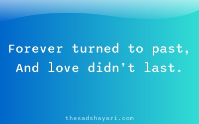 Relationship breakup shayari about faded love