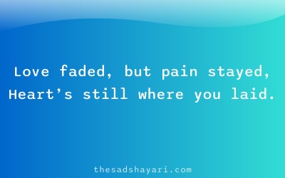 Sad shayari for boyfriend about fading relationship