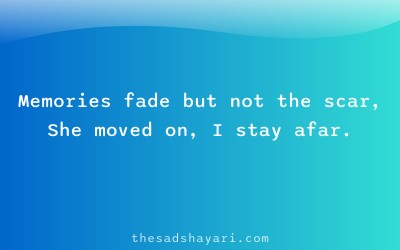 Heart touching Hindi shayari about fading memories