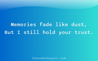 Emotional breakup shayari in Hindi about memories