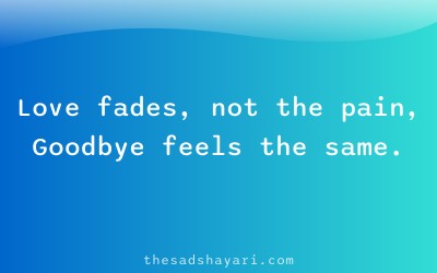 Sad Hindi shayari about fading relationship